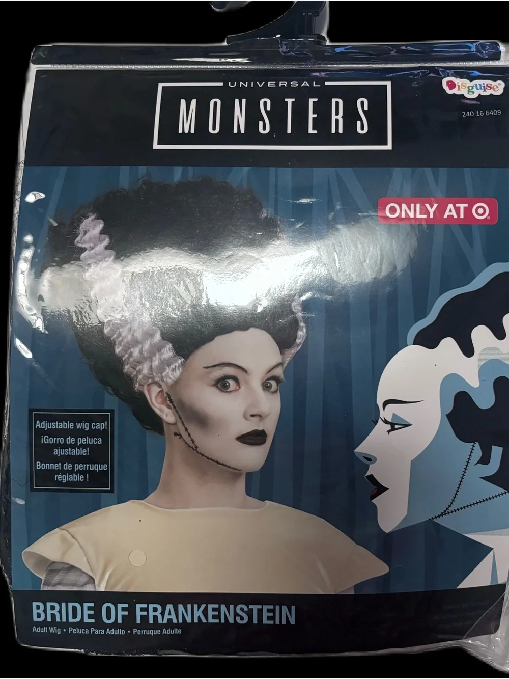 Bride of Frankenstein WIG Halloween Costume Accessory Universal Monsters
